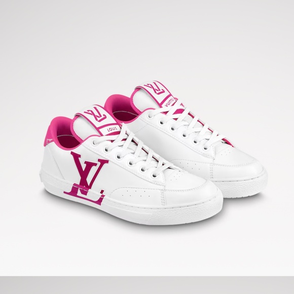 Louis Vuitton Fushia/white and magenta Charlie low top Sneakers size 39 - Picture 1 of 1